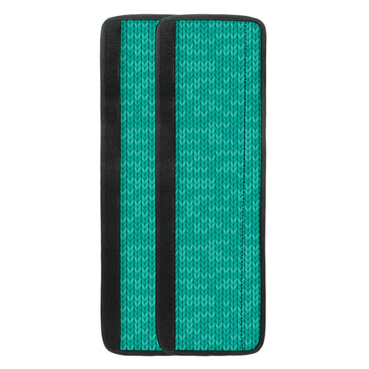 Turquoise Knitted Pattern Print Refrigerator Handle Covers