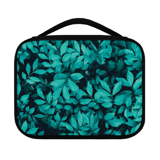 Turquoise Leaf Print Classic Bible Case