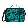 Turquoise Leaf Print Shoulder Strap Bible Bag