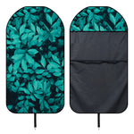 Turquoise Leaf Print Waterproof Car Seat Cover