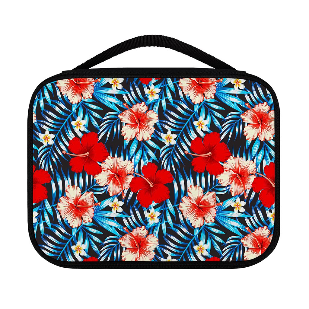 Turquoise Leaves Hibiscus Pattern Print Classic Bible Case
