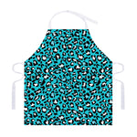 Turquoise Leopard Print Adjustable Apron