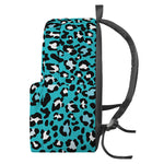 Turquoise Leopard Print Backpack