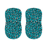 Turquoise Leopard Print Bar Stool Covers