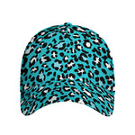 Turquoise Leopard Print Baseball Cap