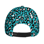 Turquoise Leopard Print Baseball Cap