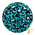 Turquoise Leopard Print Basketball