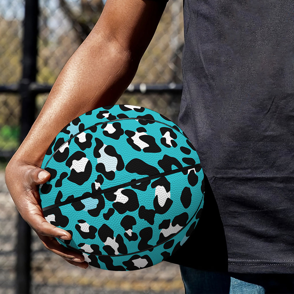 Turquoise Leopard Print Basketball