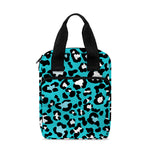 Turquoise Leopard Print Bible Tote Bag