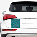 Turquoise Leopard Print Car Sticker