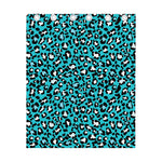 Turquoise Leopard Print Curtain