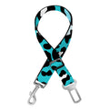 Turquoise Leopard Print Dog Seat Belt
