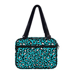 Turquoise Leopard Print Double Strap Bible Bag