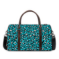 Turquoise Leopard Print Duffel Bag