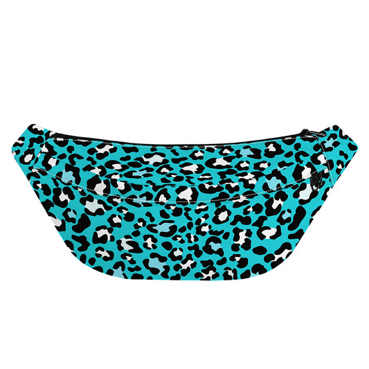 Turquoise Leopard Print Fanny Pack