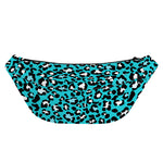 Turquoise Leopard Print Fanny Pack
