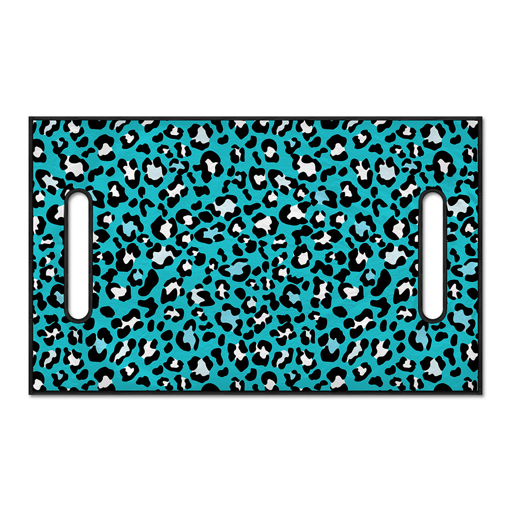 Turquoise Leopard Print Golf Cart Seat Cover