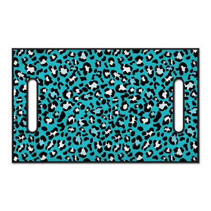 Turquoise Leopard Print Golf Cart Seat Cover