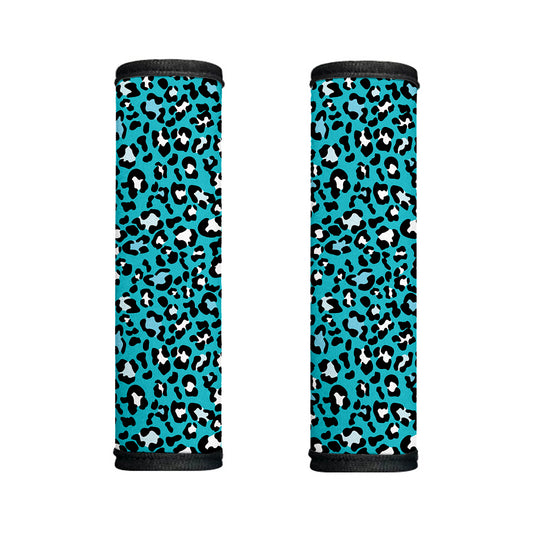 Turquoise Leopard Print Handle Covers