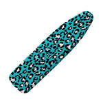 Turquoise Leopard Print Ironing Board Cover