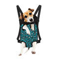 Turquoise Leopard Print Pet Carrier Backpack