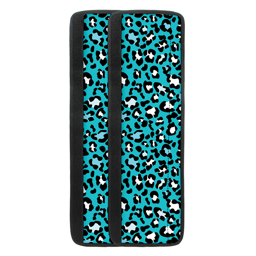 Turquoise Leopard Print Refrigerator Handle Covers