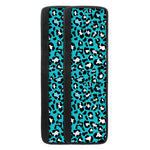 Turquoise Leopard Print Refrigerator Handle Covers