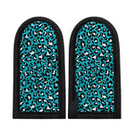 Turquoise Leopard Print Skillet Handle Cover
