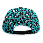Turquoise Leopard Print Snapback Cap