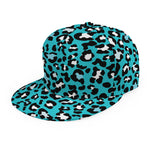 Turquoise Leopard Print Snapback Cap
