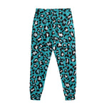 Turquoise Leopard Print Sweatpants