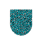 Turquoise Leopard Print Toilet Lid Cover