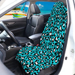 Turquoise Leopard Print Waterproof Car Seat Cover
