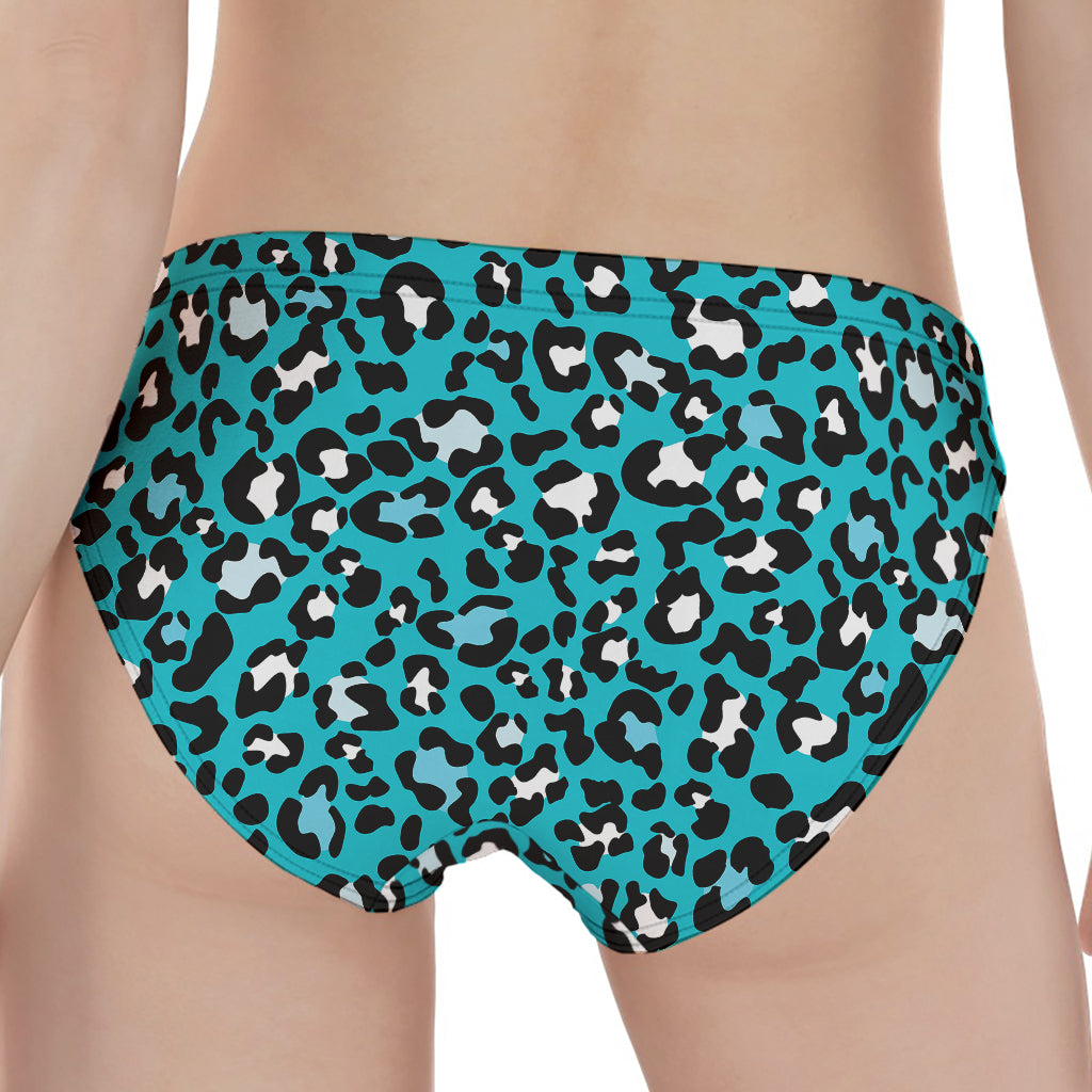 Turquoise Leopard Print Women's Panties