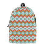 Turquoise Native American Pattern Print Backpack