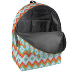 Turquoise Native American Pattern Print Backpack