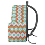 Turquoise Native American Pattern Print Backpack