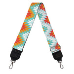 Turquoise Native American Pattern Print Bag Strap