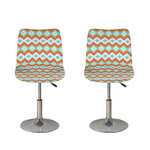 Turquoise Native American Pattern Print Bar Stool Covers