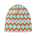 Turquoise Native American Pattern Print Beanie