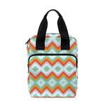 Turquoise Native American Pattern Print Bible Tote Bag