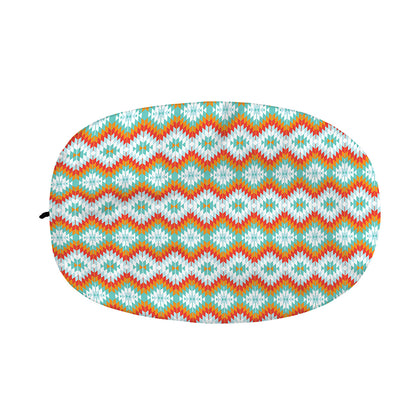 Turquoise Native American Pattern Print Car Side Mirror Covers