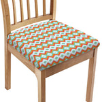 Turquoise Native American Pattern Print Chair Cushion Cover