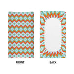 Turquoise Native American Pattern Print Changing Pad Cover