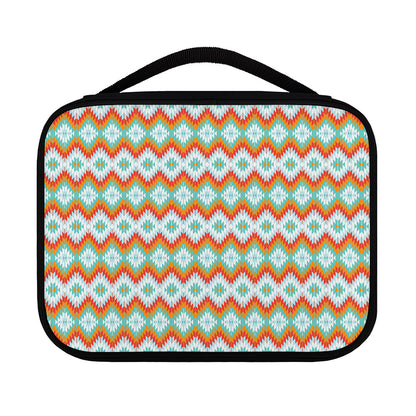 Turquoise Native American Pattern Print Classic Bible Case