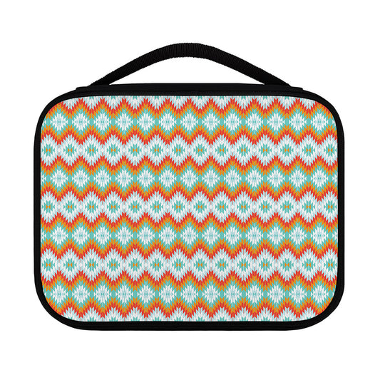 Turquoise Native American Pattern Print Classic Bible Case