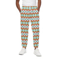 Turquoise Native American Pattern Print Cotton Sweatpants