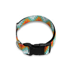 Turquoise Native American Pattern Print Dog Collar