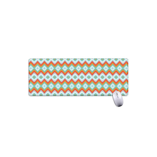 Turquoise Native American Pattern Print Extended Mouse Pad
