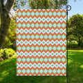 Turquoise Native American Pattern Print Garden Flag